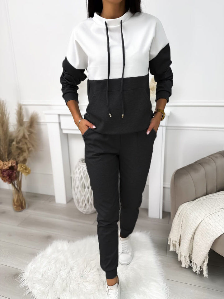 Damer sportig lounge-set med huva och elastisk midjeband Mirla-Eva Jonsson