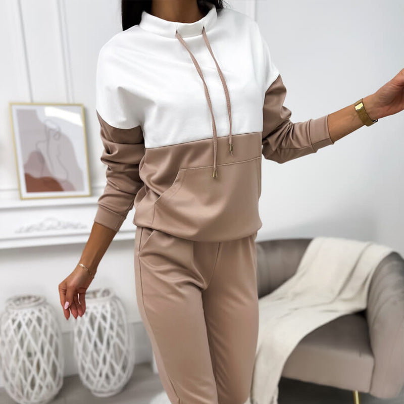 Damer sportig lounge-set med huva och elastisk midjeband Mirla-Eva Jonsson