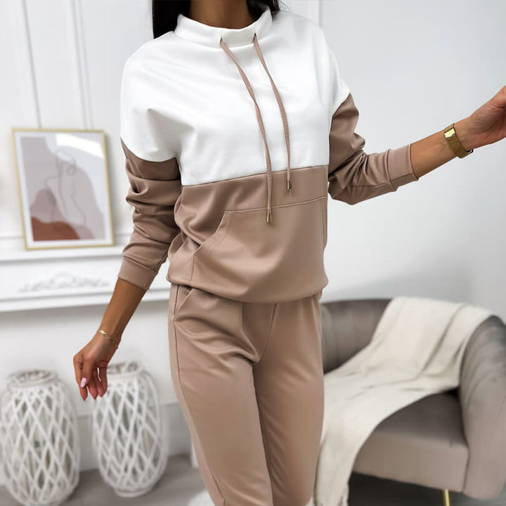 Damer sportig lounge-set med huva och elastisk midjeband Mirla-Eva Jonsson