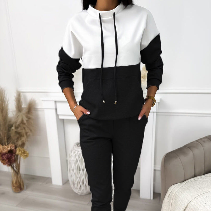 Damer sportig lounge-set med huva och elastisk midjeband Mirla-Eva Jonsson