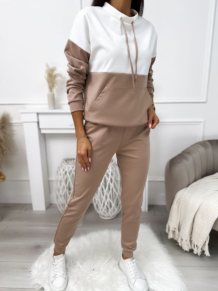Damer sportig lounge-set med huva och elastisk midjeband Mirla-Eva Jonsson