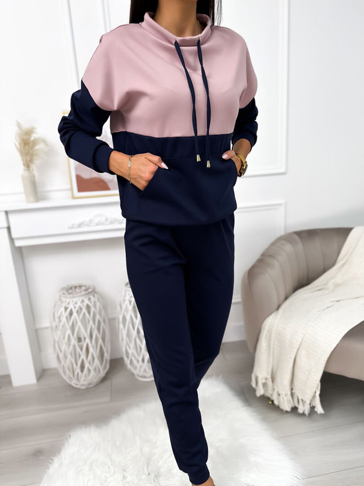 Damer sportig lounge-set med huva och elastisk midjeband Mirla-Eva Jonsson