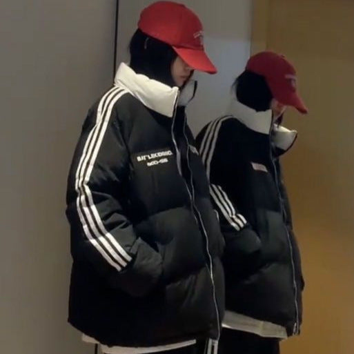 Damer sportig oversized dunjacka med dragkedja och sidofickor Mirla-Eva Jonsson