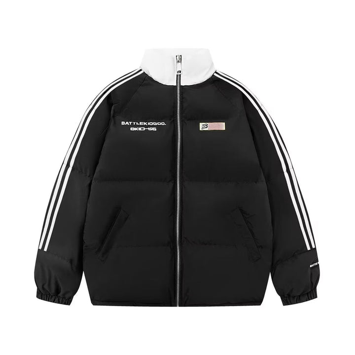 Damer sportig oversized dunjacka med dragkedja och sidofickor Mirla-Eva Jonsson