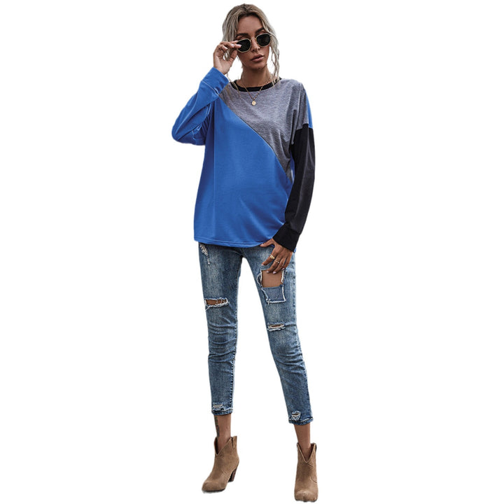 Damer sportig sweatshirt med modernt färgblockdesign Mirla-Eva Jonsson