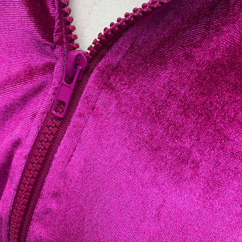 Damer sportig velour joggingdräkt med hög midja Mirla-Eva Jonsson