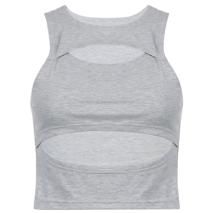Damer sportigt Crop-Top med Cut-Out-design och andningsbart material Mirla-Eva Jonsson