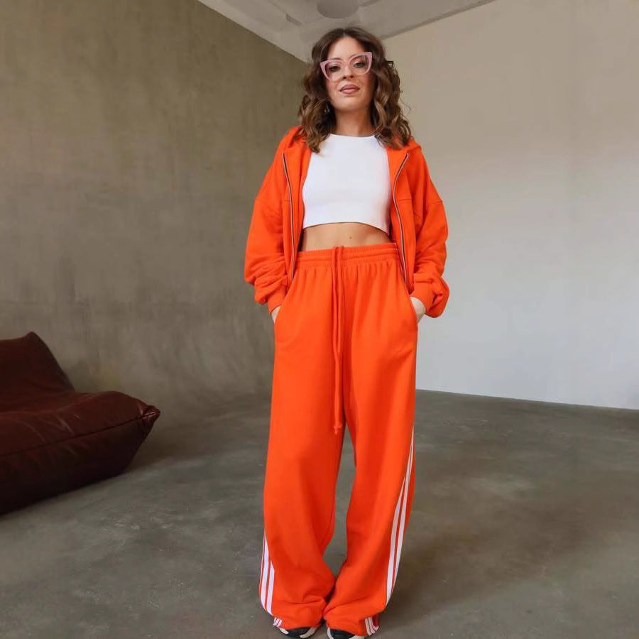 Damer sportigt Cropped Sweat-set med lös passform Mirla-Eva Jonsson