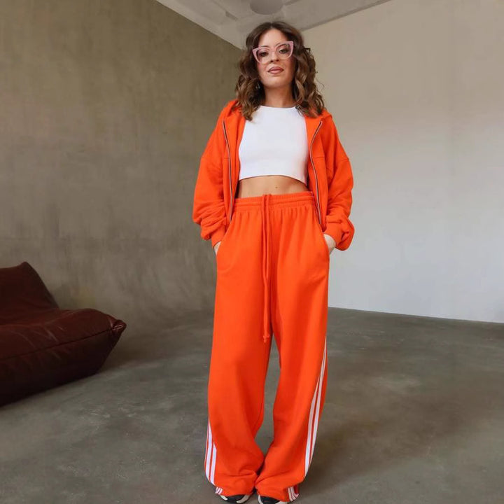 Damer sportigt Cropped Sweat-set med lös passform Mirla-Eva Jonsson