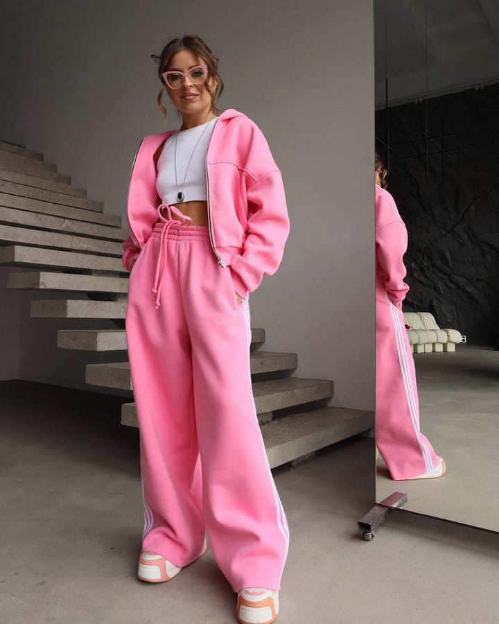 Damer sportigt Cropped Sweat-set med lös passform Mirla-Eva Jonsson