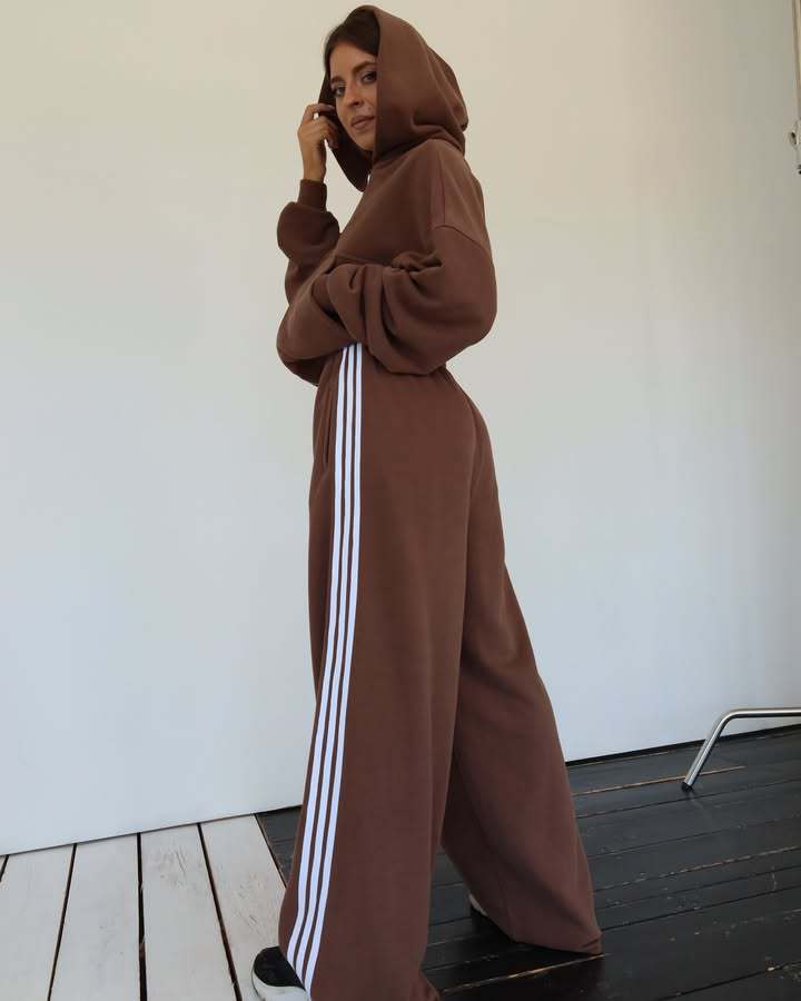 Damer sportigt Cropped Sweat-set med lös passform Mirla-Eva Jonsson