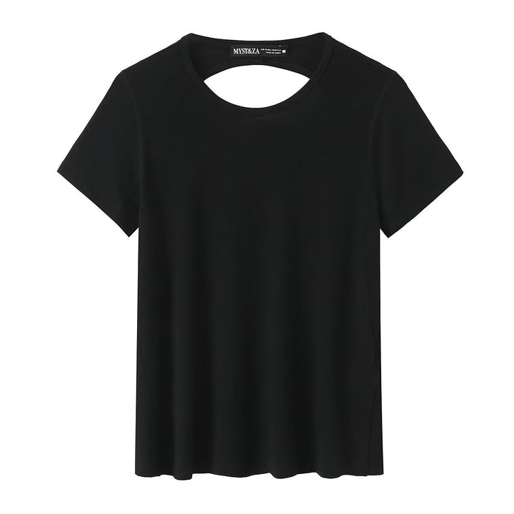 Damer sportigt T-shirt med modernt ryggutskärning Mirla-Eva Jonsson