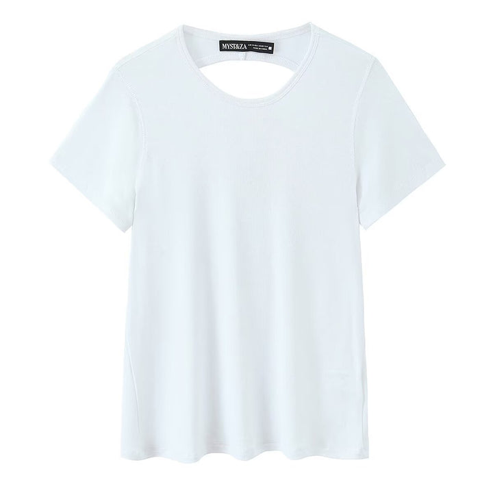 Damer sportigt T-shirt med modernt ryggutskärning Mirla-Eva Jonsson