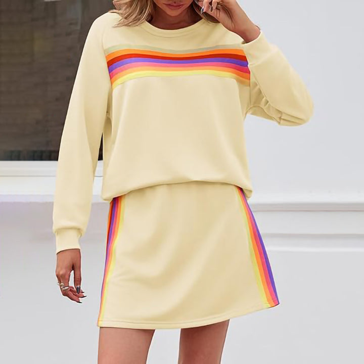 Damer sportigt sweatshirt och kjol set Mirla-Eva Jonsson