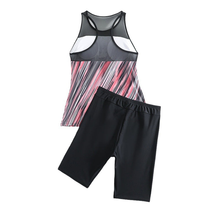 Damer sportigt tankini-set med andningsbart överdel och bekväma shorts Mirla-Eva Jonsson