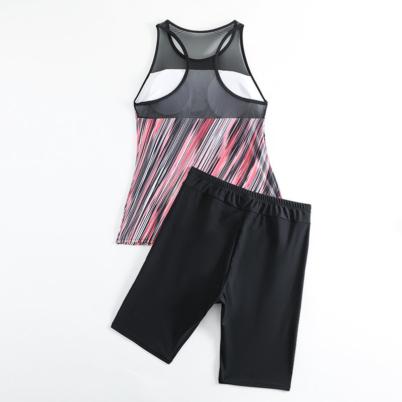 Damer sportigt tankini-set med andningsbart överdel och bekväma shorts Mirla-Eva Jonsson