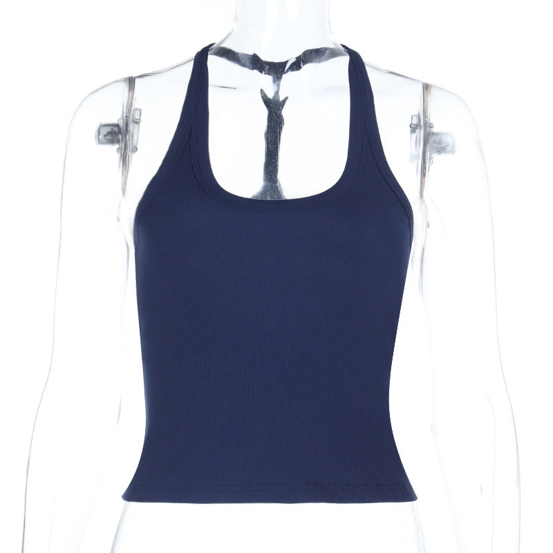 Damer sportigt tanktop med rygglös design Mirla-Eva Jonsson