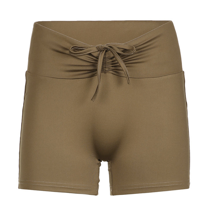 Damer sportigt topp- och shorts-set med justerbar midja och elastiskt material Mirla-Eva Jonsson