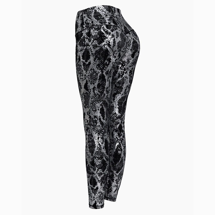 Damer sportleggings i ormskriv med hög midja Mirla-Eva Jonsson