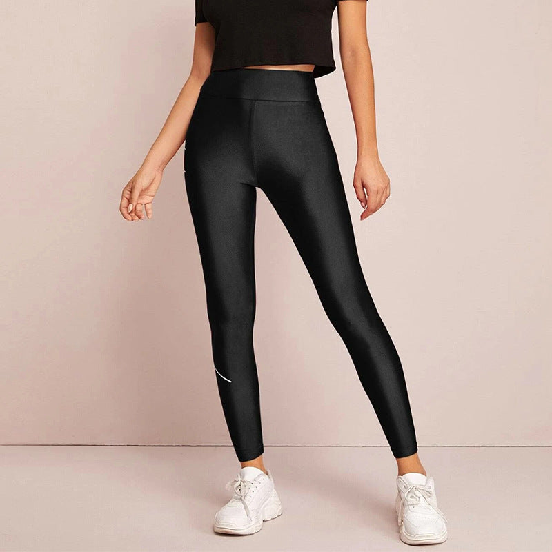 Damer sportleggings med inspirerande text och hög midja Eva Jonsson-Eva Jonsson