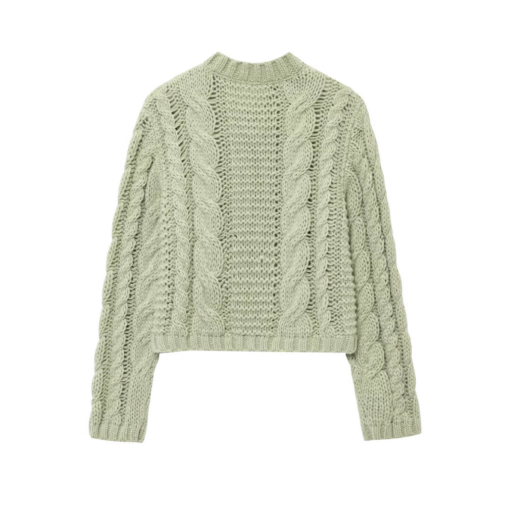 Damer stickad cardigan med blommiga knappar Eva Jonsson-Eva Jonsson