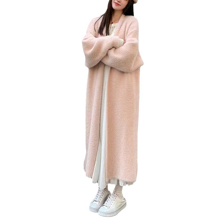 Damer stickad cardigan med öppen skärning och mjukt material Mirla-Eva Jonsson