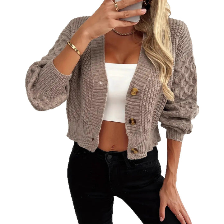 Damer stickad jacka Eva Jonsson-Eva Jonsson