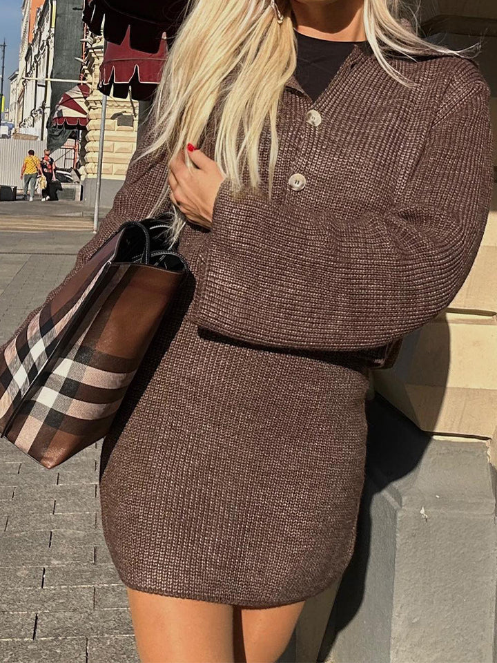 Damer stickad jacka med moderna knapppdetaljer Eva Jonsson-Eva Jonsson