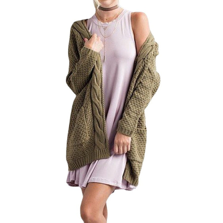 Damer stickad kofta med bekväm oversized passform och fickor Eva Jonsson-Eva Jonsson