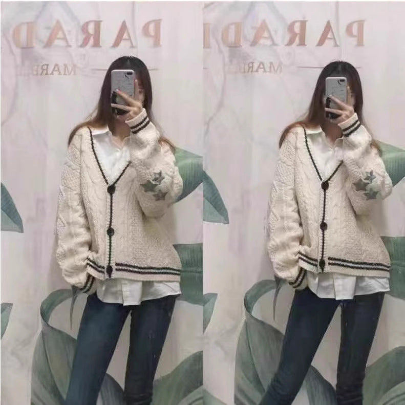 Damer stickad oversize cardigan Mirla-Eva Jonsson