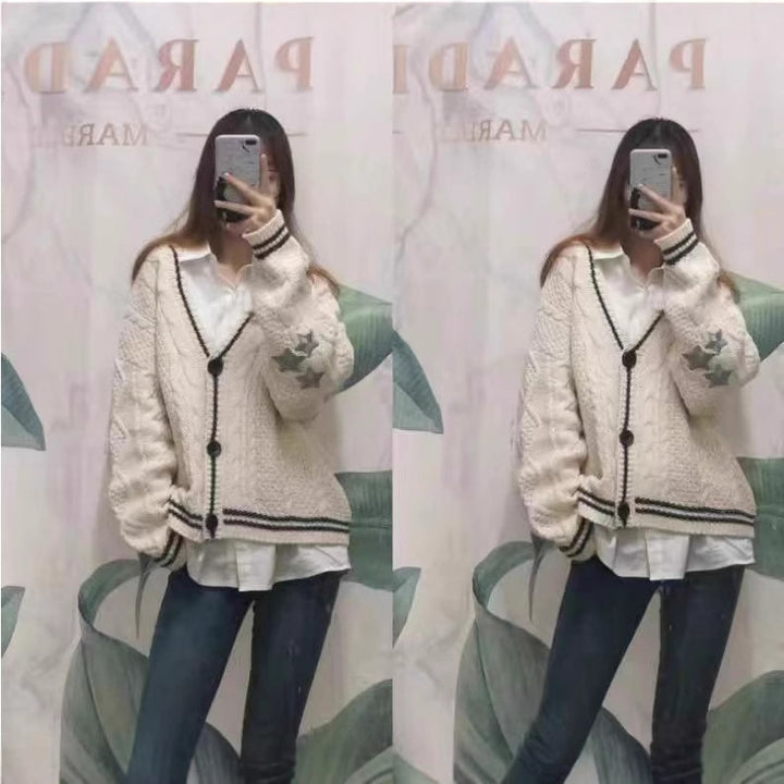 Damer stickad oversize cardigan Mirla-Eva Jonsson