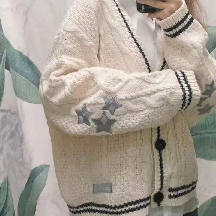 Damer stickad oversize cardigan Mirla-Eva Jonsson