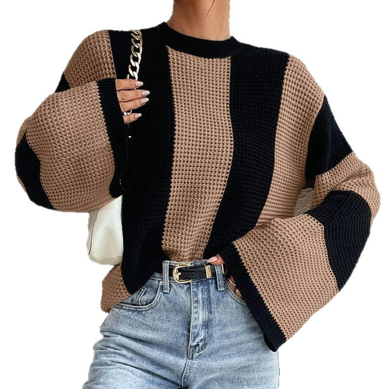 Damer stickad tröja med oversize passform och ventilerande design Mirla-Eva Jonsson
