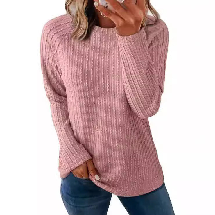 Damer stickad tröja med ribbstruktur Mirla-Eva Jonsson