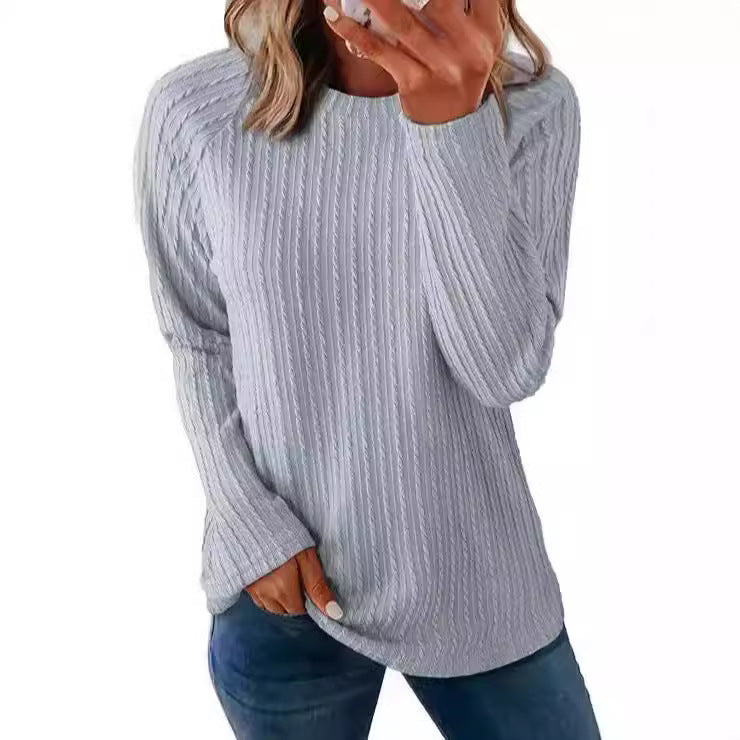 Damer stickad tröja med ribbstruktur Mirla-Eva Jonsson