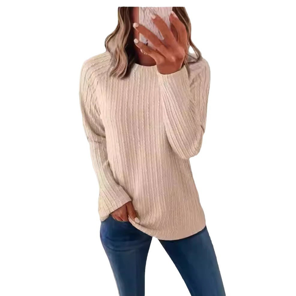 Damer stickad tröja med ribbstruktur Mirla-Eva Jonsson