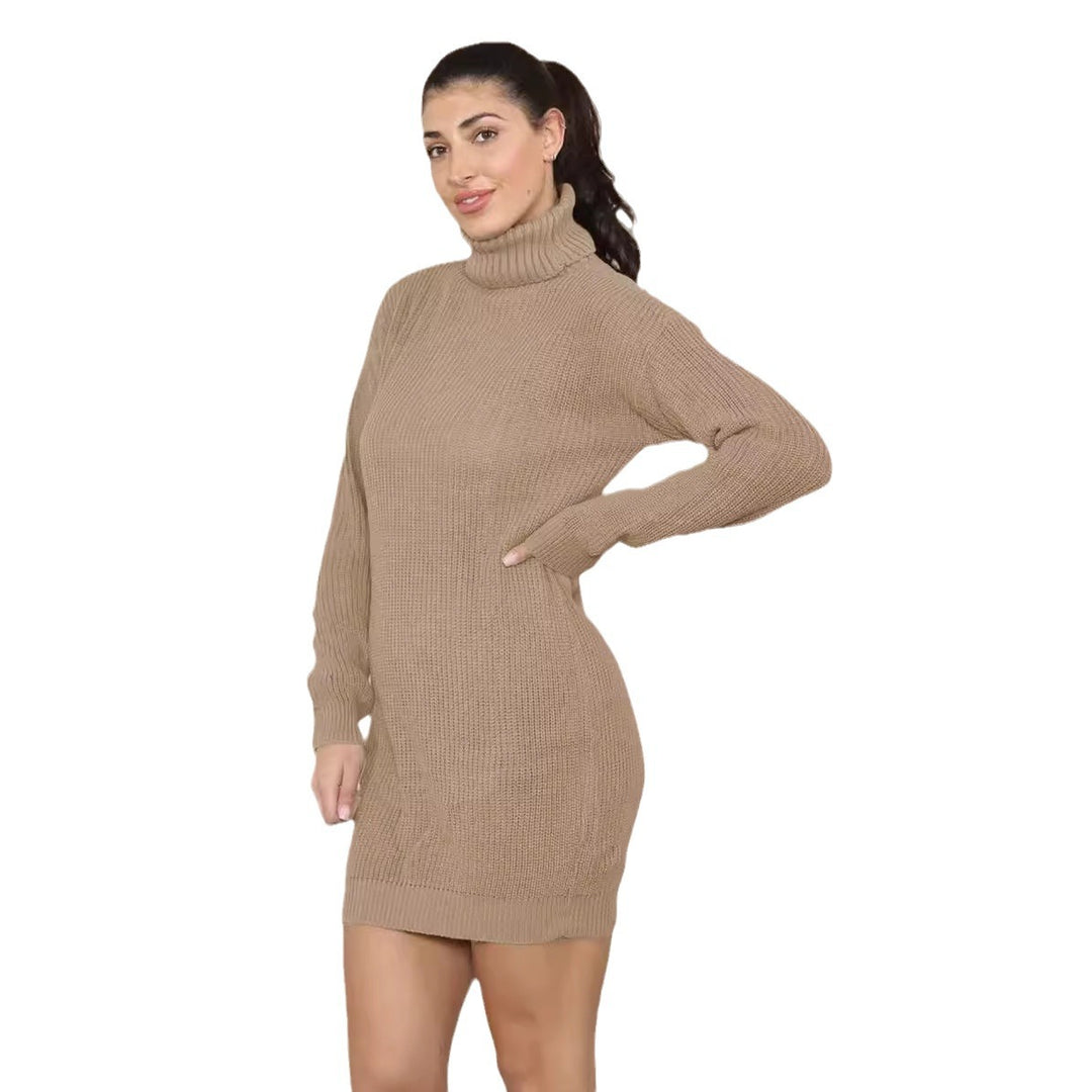 Damer stickade klänning med hög krage och strukturerat material Eva Jonsson-Eva Jonsson