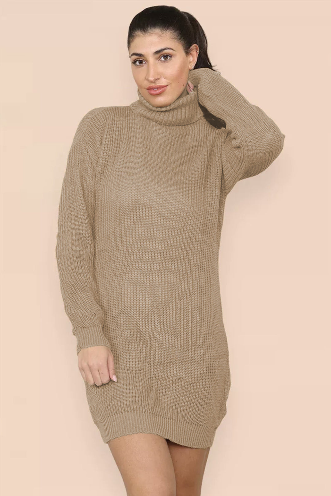 Damer stickade klänning med hög krage och strukturerat material Eva Jonsson-Eva Jonsson