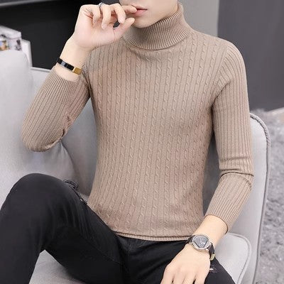 Damer stickade tröja med hög krage och ribbmönster Eva Jonsson-Eva Jonsson