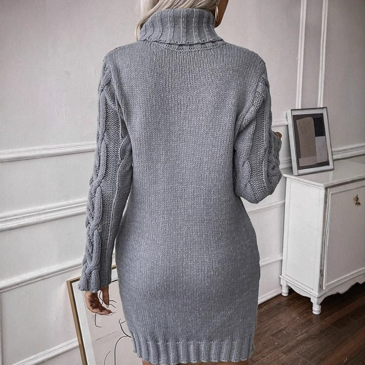 Damer stickklänning med elegant flätmönster Eva Jonsson-Eva Jonsson