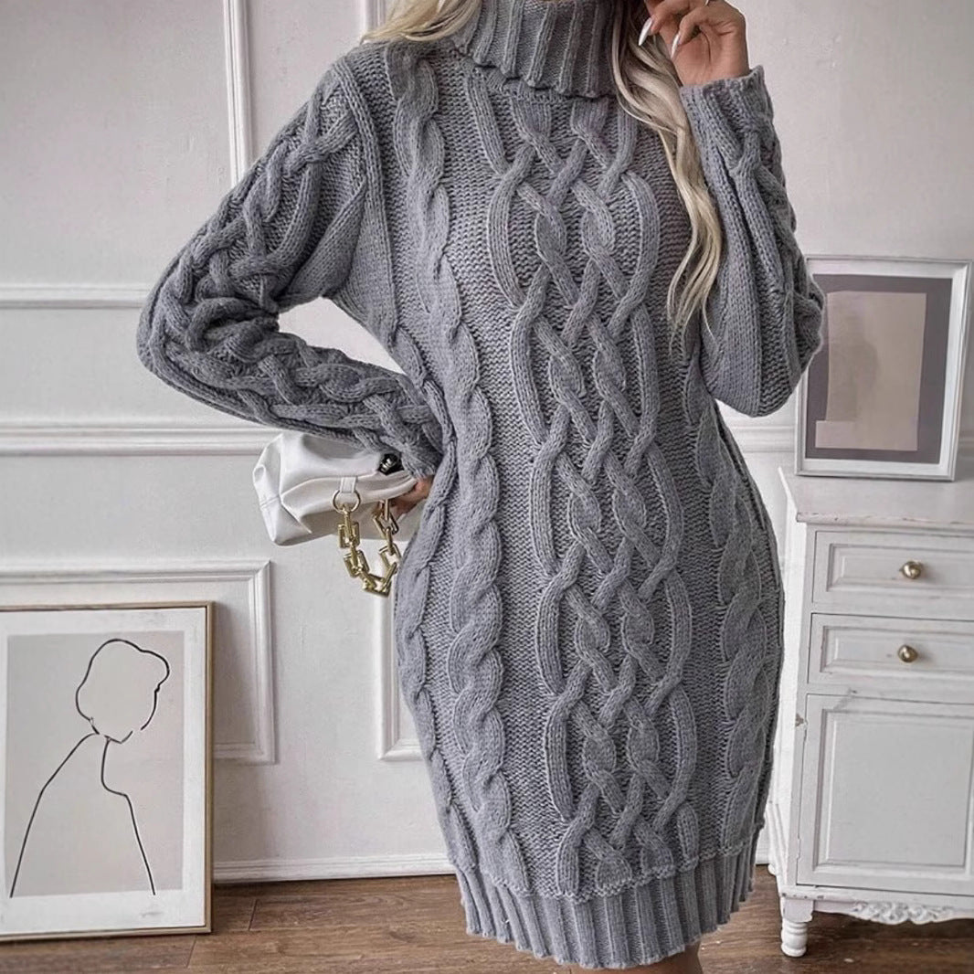 Damer stickklänning med elegant flätmönster Eva Jonsson-Eva Jonsson