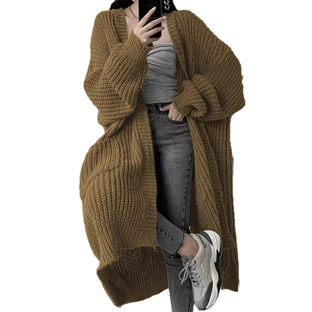 Damer stickmantel i oversized-stil Eva Jonsson-Eva Jonsson