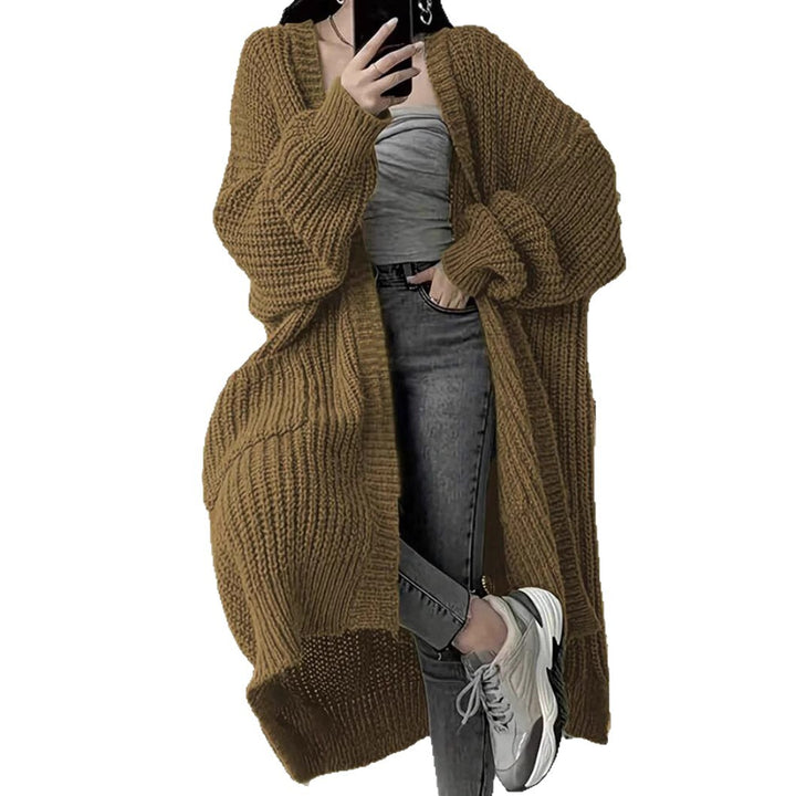 Damer stickmantel i oversized-stil Eva Jonsson-Eva Jonsson