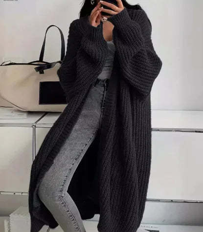 Damer stickmantel i oversized-stil Eva Jonsson-Eva Jonsson