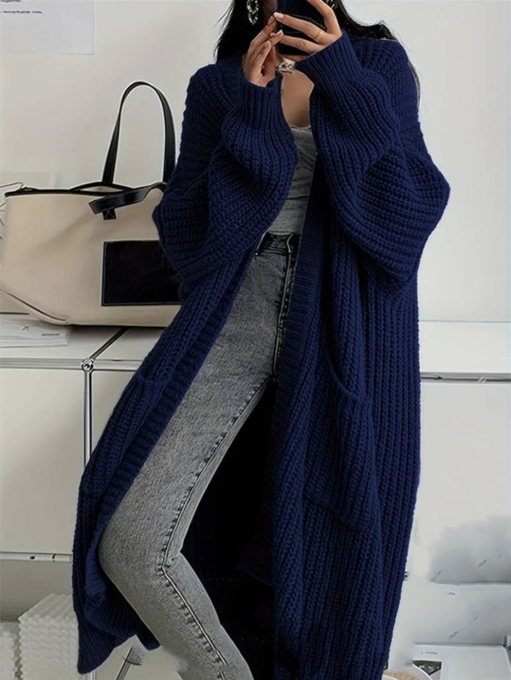 Damer stickmantel i oversized-stil Eva Jonsson-Eva Jonsson
