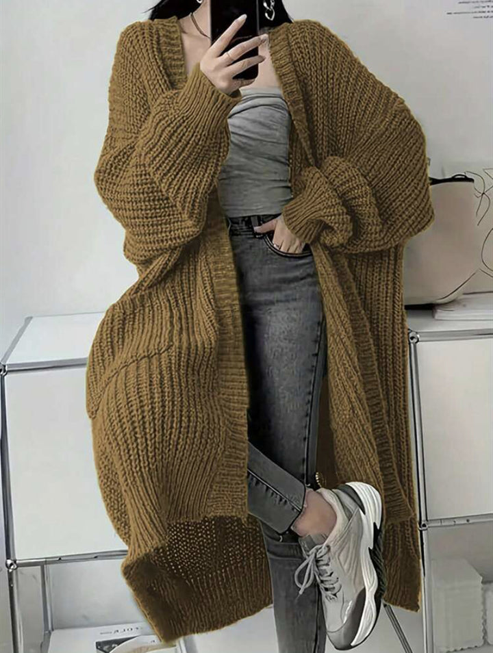 Damer stickmantel i oversized-stil Eva Jonsson-Eva Jonsson