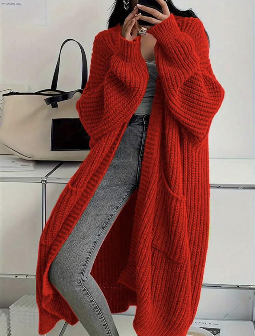 Damer stickmantel i oversized-stil Eva Jonsson-Eva Jonsson