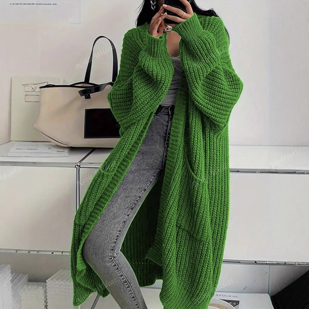 Damer stickmantel i oversized-stil Eva Jonsson-Eva Jonsson