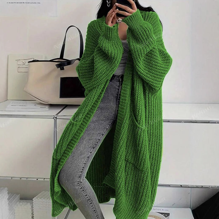 Damer stickmantel i oversized-stil Eva Jonsson-Eva Jonsson