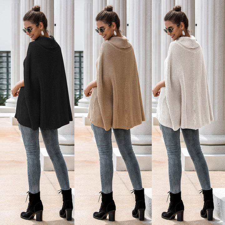 Damer stickponcho med modernt design och högkvalitativ bearbetning Mirla-Eva Jonsson